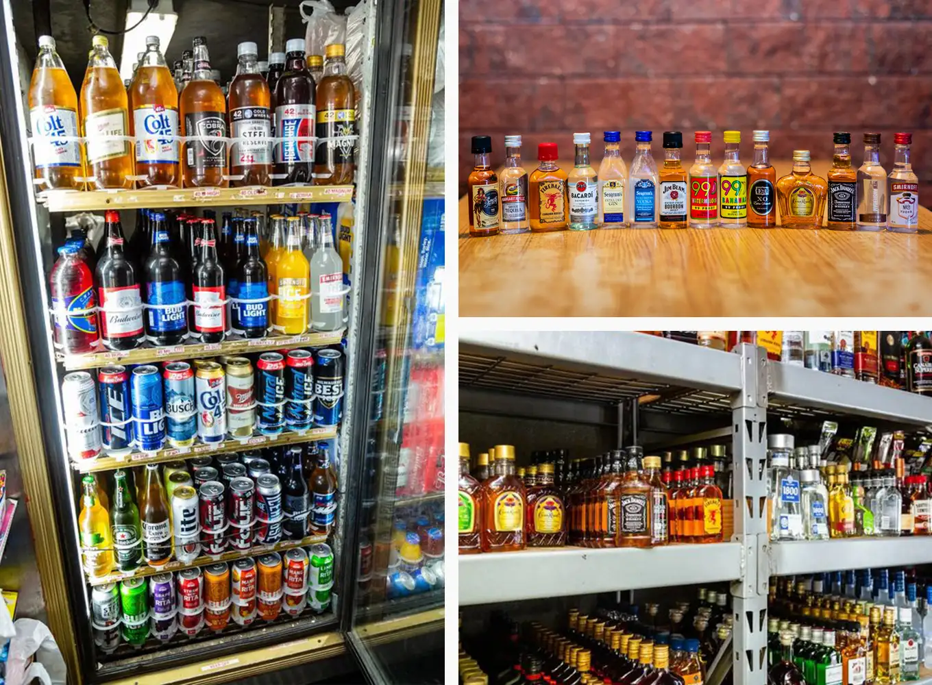 liquor and beer collection at decatur illinois liquor store